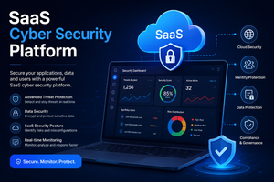 SaaS cyber security platform protecting cloud business data in 2026.