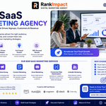 Marketing team at a b2b saas marketing agency reviewing campaign performance data.