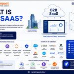 What is b2b saas dashboard being reviewed by a business team on a laptop screen.