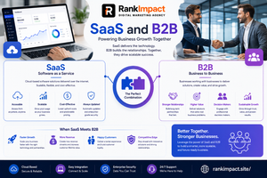 saas and b2b business model guide illustration for 2026.