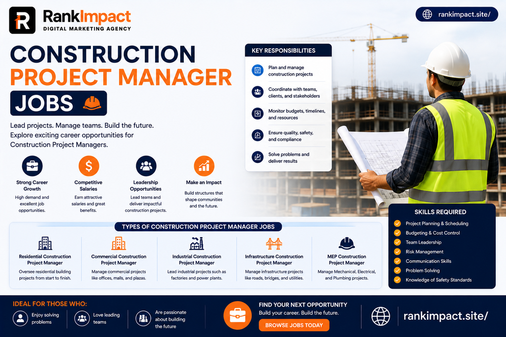 construction project manager jobs salary and career guide.